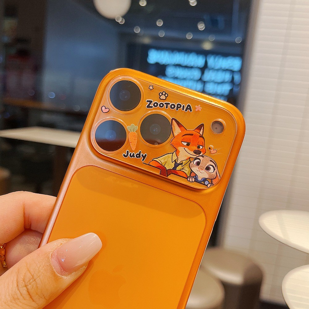 Hoạt Hình Thỏ Fox Star People Ống Kính Máy Ảnh Bảo Vệ Cho iPhone 17 Pro Max 16 Pro Max 15 Pro Max 14 Pro Max Camera Kính Cường Lực Trong Suốt