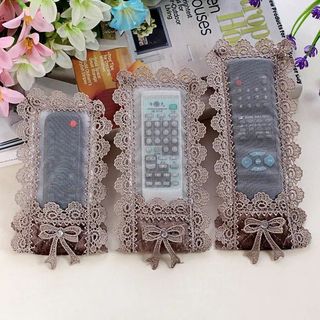 Vải Ren Điều Khiển Từ Xa Bao TV Top Box Điều Khiển Từ Xa Điều Hòa Không Khí Vỏ Bảo Vệ Hộ Gia Đình Chống Bụi Bao Ren Trang Trí26012011