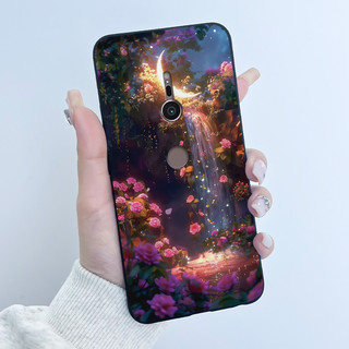 Ốp Lưng Cho Sony Xperia XZ2 XZ3 Đen Silicon Mềm TPU Ốp lưng Sony XZ2 XZ3 Sang Trọng Dễ Thương Tình Yêu Thỏ Vui Nhộn Bảo Vệ Mặt Sau
