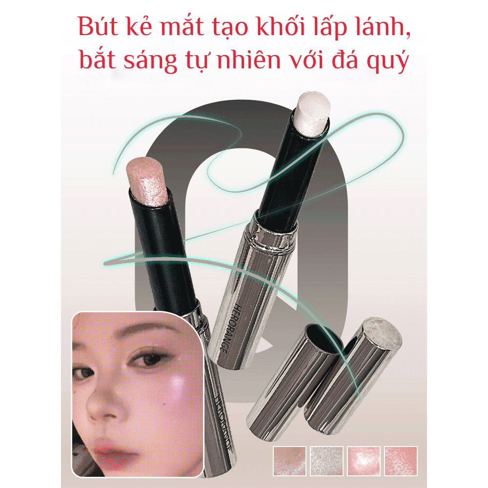 Thỏi phấn mắt nhũ tự nhiên / Thỏi phấn bắt sáng lấp lánh kim cương / Bút phấn bắt sáng trang điểm tự nhiên / Bút phấn mắt nhũ ngọc trai / Thỏi tạo khối và bắt sáng/phấn mắt kim tuyến/phấn bắt sáng tạo khối