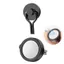 GILL 2 Móc Nam Châm Tủ Lạnh, Móc Từ Tính Đen / Trắng Hạng Nặng, Không Khoan 360° Móc treo nhà bếp xoay Phòng tắm