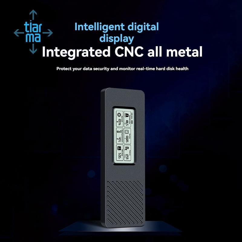 Hộp ổ cứng M.2 NVME / NGFF Giao thức kép SSD Vỏ NVME sang USB3.2 Màn hình kỹ thuật số thông minh M.2