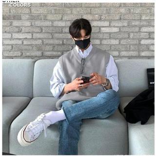 Áo thun TANKTOP Gile  SỌC LEN Cổ chữ V Cloud One Unisex |SIXPACK| Menswear Đen