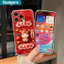 Ibumpers Ốp Điện Thoại Thẩm Mỹ Năm Mới Ngựa Phước Lành In Trong Suốt Mềm Cao Cấp Chống Sốc Vỏ Cho iPhone 11 12 13 14 15 16 17 Pro Max IP 7 8 Plus Iphon X XS XR Xs max