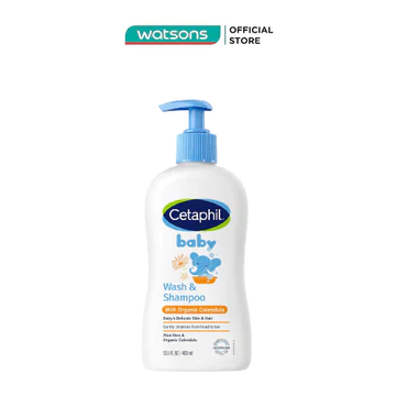 Sữa Tắm Gội Trẻ Em Cetaphil Baby Organic Calendula Tinh Chất Hoa Cúc 400ml