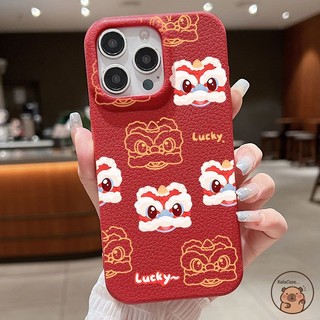 Dành Cho OPPO Find X9 X8s Plus X8 X7 Reno 6 5 5K 4Z K13 Turbo Pro R17 R15 F11 Ốp Điện Thoại 2026 Tết Nguyên Đán Rượu Vang Đỏ Vàng Đánh Thức Sư Tử Khiêu Vũ Hoạt Hình Dễ Thương Vỏ Màu Đen