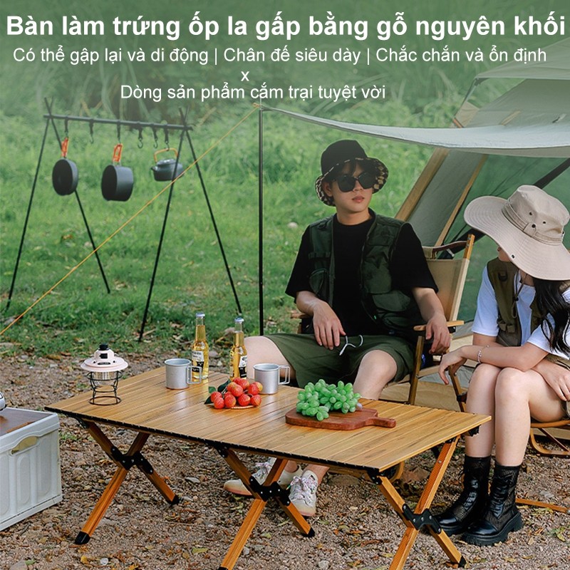 bàn gấp gọn camping, dã ngoại cắm trại du lịch ngoài trời hợp kim nhôm cao cấp siêu nhẹ khung chắc chắn