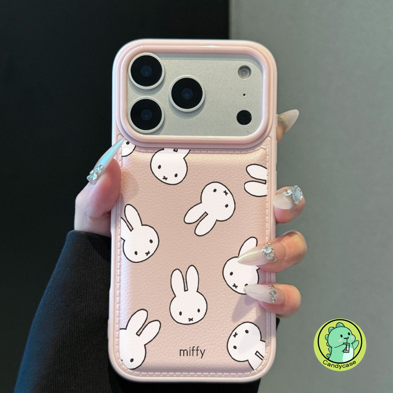 Ốp Điện Thoại Hình Thỏ Dễ Thương Cho OPPO Reno 15 Pro Max Mini 14 13 11 9 Pro Find X9 X8 Pro X8S Plus X7 Vỏ Da PU Hoạt Hình Thỏ Lớn Lên Vỏ Mềm Chống Sốc