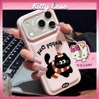 Ốp lưng iPhone 11/12/13/XR/14/15/16/17/7/XR Pro Max Plus cấu trúc khí nang họa tiết hình ảnh mèo hoạt hình quanh viền
