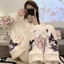 Flannel Bộ Đồ Ngủ Nữ Mùa Đông Dày Plus Lông Cừu Sinh Viên Hoạt Hình Dễ Thương Cardigan Loungewear Bộ Đồ Hai Mảnh