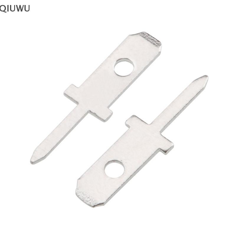 QIUWU 50 Cái 2.8 Chèn Cắm Lò Xo Thiết Bị Đầu Cuối PCB Hàn Lug Thiness 0.8mm Một Chân, Tấm Hàn PCB.