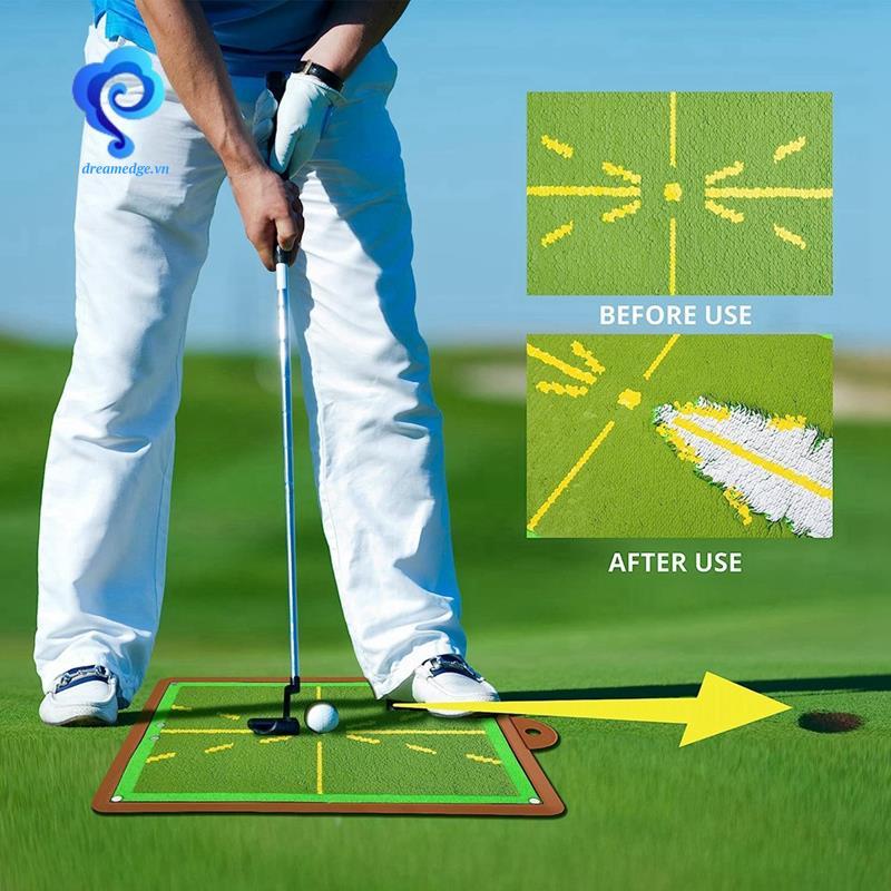 Thảm tập golf cao cấp, hỗ trợ huấn luyện chuyên nghiệp, sử dụng trong nhà hoặc ngoài trời
