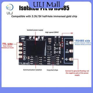 ULJ 1 / 2 Cái Cách ly TTL sang RS485 Mô-đun bảng cấp độ Serial Tự động đảo ngược tốc độ cao 2Mbps Cách ly nửa song công.