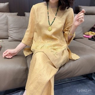 Quần ống rộng tay ngắn cho nữ plus size, phù hợp mùa hè, giảm giá 10%