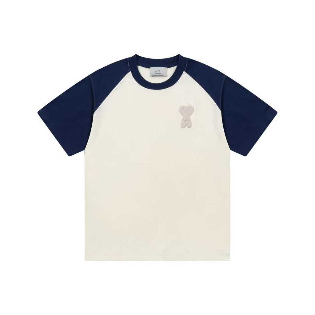 Áo Thun Raglan Xuân Hè Cotton Móc In Hình Trái Tim