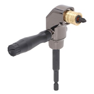 Máy khoan góc phải HOMEHAVEN, Bộ chuyển đổi máy khoan 90 độ tự khóa, Tay cầm ABS có thể tháo rời 1 / 4 "Tua vít tác động chuôi lục giác Mở rộng góc khoan