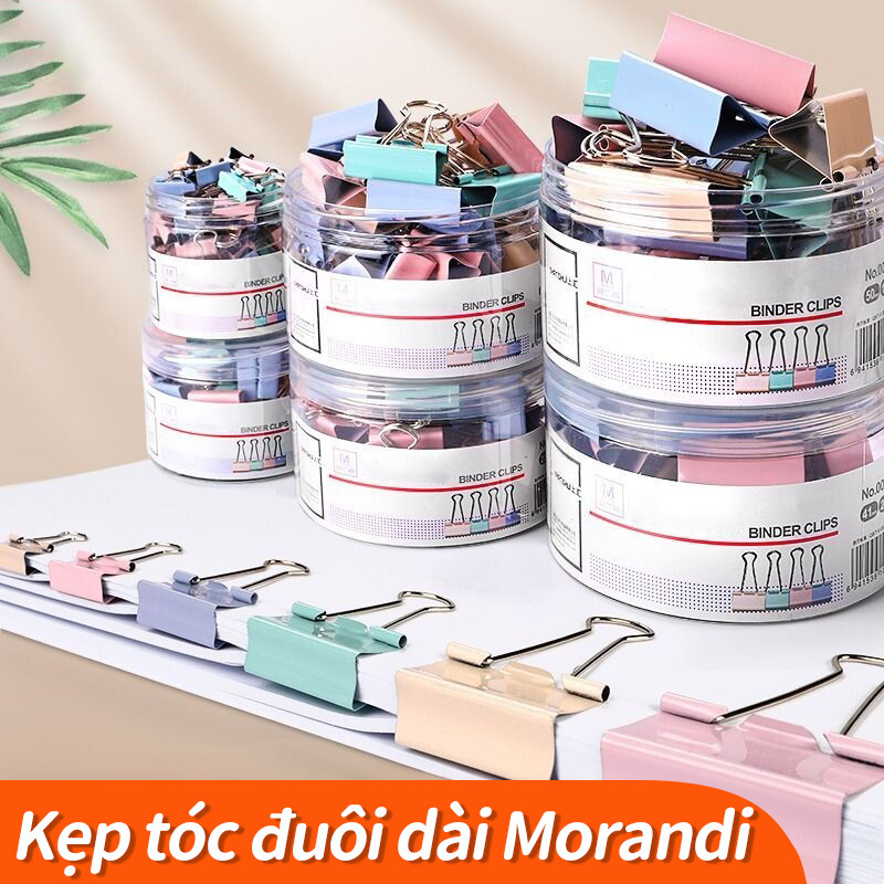Bộ kẹp bướm màu dùng cho văn phòng, kẹp kim loại nhỏ dạng tấm mỏng, đa dạng kích thước