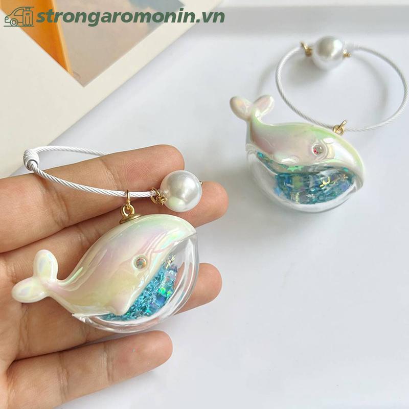 ST Cá Voi Dễ Thương Cá Heo Móc Khóa Động Vật Biển Búp Bê Kawaii Móc Khóa Xe Móc Chìa Khóa Phụ Kiện Dành Cho Nam Nữ Cặp Đôi Túi Trang Sức ST