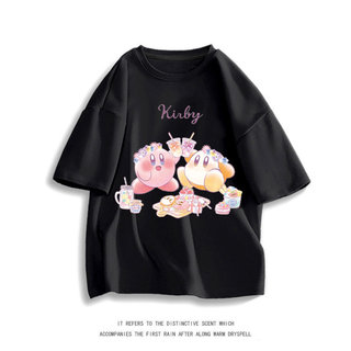 Áo thun in hình nhân vật Kirby trong game, vui nhộn, thoáng khí và đa năng.