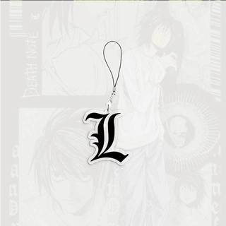 Anime Death Note L Lawliet Mobile Phone Charms Acrylic Small Pendant L Lawliet Phone Chain Keychain Fans Gifts