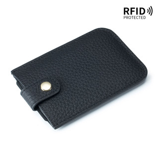 Hộp đựng thẻ nhiều lớp RFID đa chức năng Da thật Hộp đựng danh thiếp siêu mỏng Ví di động dành cho nữ