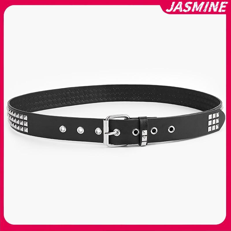 Dây Thắt Lưng Unisex Jasmine với Hạt Vuông, Đinh Tán và Kim Tự Tháp - Style Punk & Gothic
