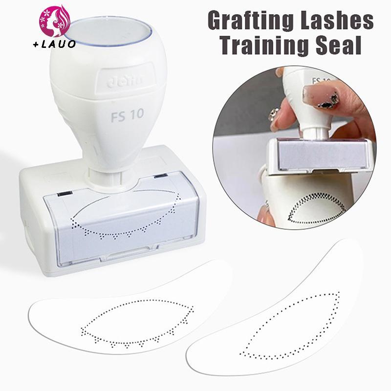 Springevenstar Ghép Mi Con Dấu Huấn Luyện Cho Giấy Báo Chí Cốc Giấy Dùng Một Lần Giá Đỡ Lông Mi Nối Mi Thực Hành Dụng Cụ Phụ Trợ Springevenstar