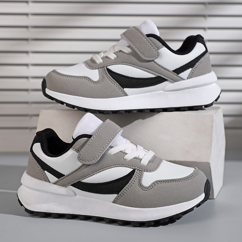 Thời Trang Trẻ Em Giày Bé Trai Giày Sneaker Chống Trơn Trượt Đi Bộ Giày Da Tennis Thể Thao Cho Trẻ Em Bé Gái 5 Đến 16 Tuổi