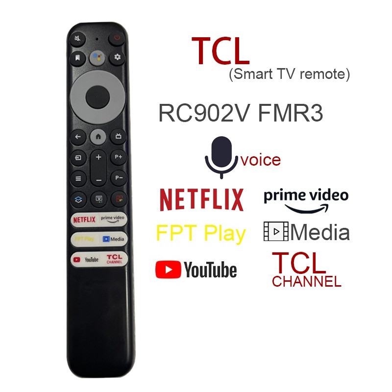 Alank— Hàng chuẩn100% Remote Điều Khiển for TCL Smart tivi  Có Giọng nói FMR1 FMR4 FMR5 FMR7 FMR9 65X925 55C728 65X925 75X925 50P725G 55C728 75C728