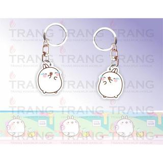 Gantungan Kunci Akrilik Molang & Piu Piu / Keychain Acrylic Molang & Piu Piu - Style 1