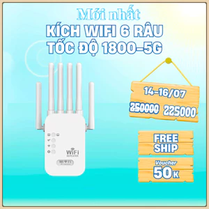 🔥Bộ Kích Sóng Wifi Cao Cấp 6 Râu Tốc Độ Cao 1800 Mbps Bộ Khuếch Đại Sóng Wifi Truyền Sóng Nhanh Ổn Định Xuyên Tường