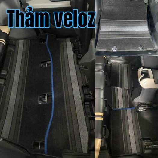 {Veloz} Thảm lót sàn xe Veloz cắt may sẵn chuẩn theo form nguyên zin và bấm khuy ghế lái