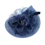 Mũ Fascinator MERIGGIARE, Ruy Băng Lưới Hoa Thanh Lịch Tóc Thả Fascinator Mũ Lông Vũ Cưới Cô Dâu
