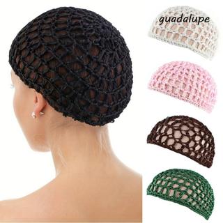 Lưới Tóc Lưới GUADALUPE1, Mũ Turban Handmade Mũ Tóc Giả Màu Đen, Phụ Kiện Tóc Dây Đeo Có Thể Điều Chỉnh Thoải Mái Đầu Móc Tóc Ngáy Thường Ngày