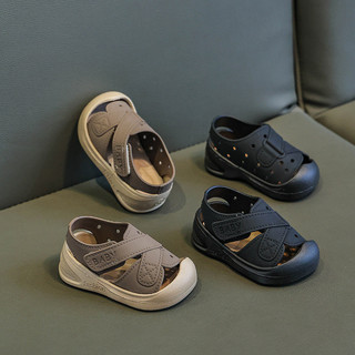 2026 Cho Bé Tập Đi Giày Trẻ Em Dễ Thương Chống Va Chạm Ngón Chân Giày Trẻ Em Bên Ngoài Mặc Velcro Sandal Inf