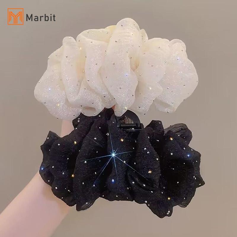 [Mar-T] Kẹp Nơ Lưới Thanh Lịch Nữ Tính Khí Phụ Kiện Thời Trang Tạo Kiểu Mũ Đội Đầu