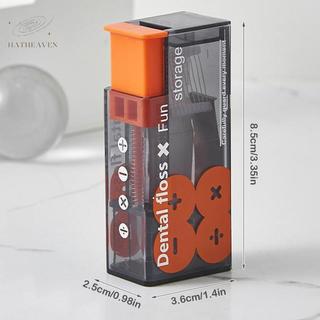 [hatheaven] Hộp đựng bóng nha khoa chứa 10 chiếc Hộp đựng bóng nha khoa có thể đổ lại tự động Chăm sóc vệ sinh răng miệng Floss Pi Nice