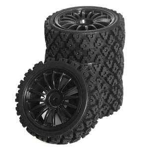 4 68 * 28mm 1 / 10 RC Rally Xe Cao Su Bánh Xe Bộ Lốp Cho Tamiya TT-01 TT-02 TT01E XV01 XV02