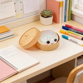 THEHOMECO Hộp Bánh Bao Đồ Chơi Squishy, Mềm Với Máy Hấp Bún Nhồi Bông Squishy Pinch Le, Quà Tặng Fidget Long Lanh Khả Năng Phục Hồi Chậm Đồ Chơi Squishy Dụng Cụ Thư Giãn