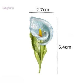 K2nightFee Pretty Lily Flower Trâm Cài Nữ Unisex 4 Màu Men Cây Dự Tiệc Văn Phòng Cài Áo Quà Tặng VN