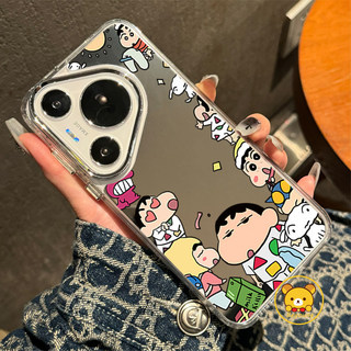Ốp Điện Thoại Crayon Shin-chan Ngộ nghĩnh Cho Xiaomi 15T 15S 15 Ultra 14T 14 13T 12T 12S 13 Ultra 12 Mi 11 11T 10T Pro Lite 12X Civi 5 4 Pro 3 2 1s Vỏ Hoạt Hình Ốp Lưng Gương Dễ Thương