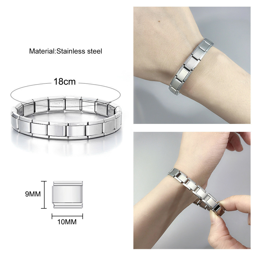 Bùa thép không gỉ Mô-đun Ý Thép Marine Life Module DIY Trang sức Mặt dây chuyền cá tính