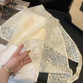 Hululu / Ngọt Rỗng Tam Giác Khăn Buộc Tóc Nữ Phong Cách Hàn Quốc ins Phong Cách Mới Mỏng Phong Cách Khăn Trùm Đầu Khăn Lụa