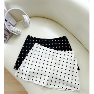Chân Váy Cạp Trễ Chấm Bi Dáng Ngắn Phong Cách Trendy Nữ Tính - Sài Gòn