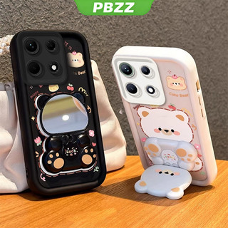Ốp Lưng Cho Infinix Note 30 5g Infinix Note 30 pro 4g Vỏ Điện Thoại Vỏ Mềm Silicon Chống Sốc Thiết Kế Mới Thẩm Mỹ Gương Xoay Gấu Dễ Thương Có Giá Đỡ JTXXZJ01