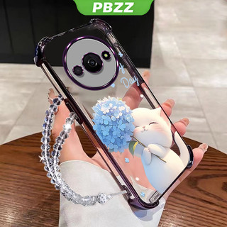 Ốp Lưng Cho xiaomi redmi a3 2024 4g Vỏ Điện Thoại Vỏ Mềm Silicon Chống Sốc Thiết Kế Mới Thẩm Mỹ Trong Suốt Hoạt Hình Mèo Vòng Tay Cho Bé Gái SJSLLSHM01