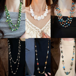 Vòng cổ bohemian giả đính hạt, sang trọng và thời trang cho xương đòn