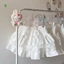 Chân váy trắng đen coquette xoè tầng bèo ren ngắn phồng chất đũi lưng chun có quần bảo hộ CV03044