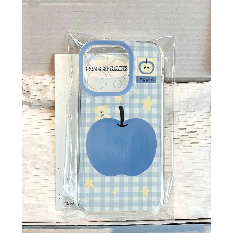 Đầu dò Apple Bear phù hợp với vỏ điện thoại 15 PROMAX, iPhone 16 chống gãy, vỏ mềm
