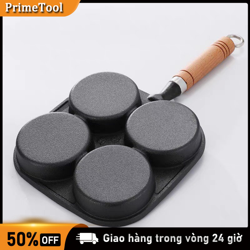 Chảo nướng bánh 4 ngăn chống dính dễ dàng vệ sinh Chảo 4 ngăn،Chảo Gang Chống Dính